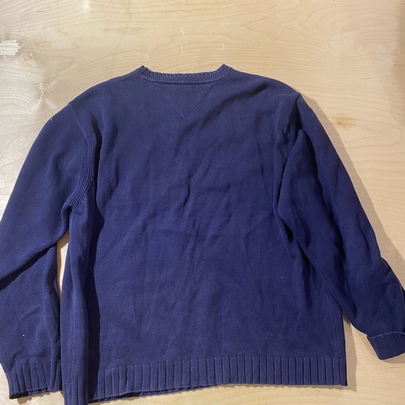 Tommy Hilfiger Men's Dark Blue Crewneck Sweater XL (GF) - Picture 8 of 9